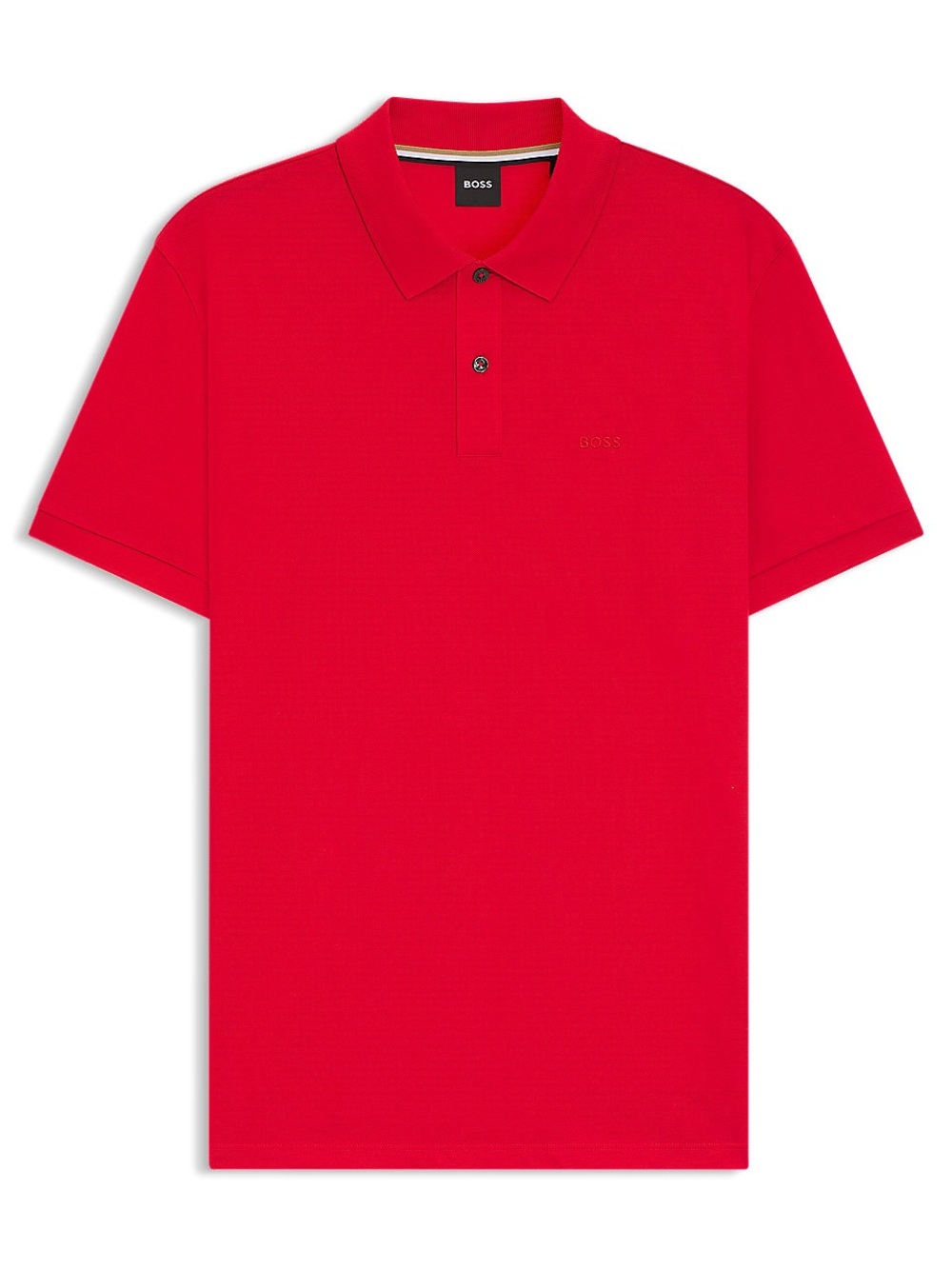 Boss Red Short-Sleeve Polo with Subtle Logo Size Small